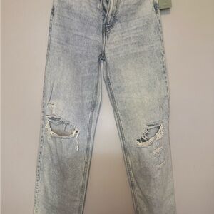 H&M Light Wash Distressed Women's Jeans